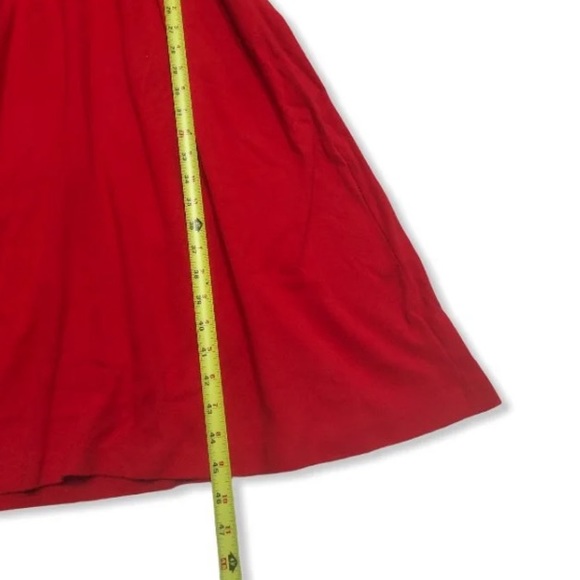 Vtg Skyr Dress red mock maxi dresss small retro - Picture 3 of 9